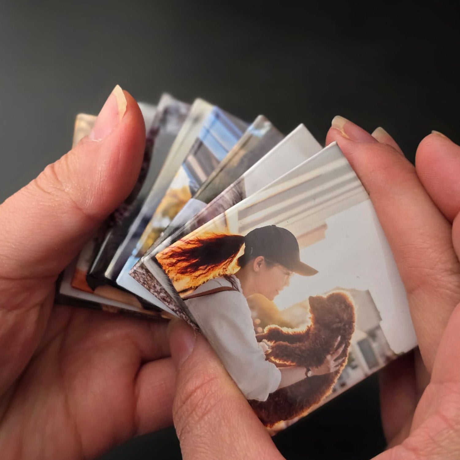 Square Custom Photo Magnet Sets